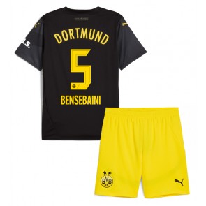 Borussia Dortmund Ramy Bensebaini #5 Dětské Venkovní dres komplet 2024-25 Krátký Rukáv (+ trenýrky)